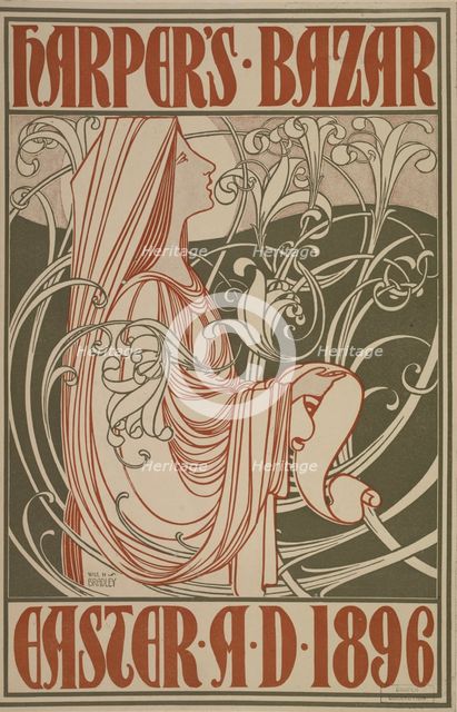 Harper's Bazar. [sic] Easter A. D. 1896, c1896. Creator: William H Bradley.