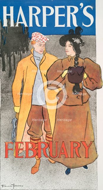 Harper's February, c1896. Creator: Edward Penfield.