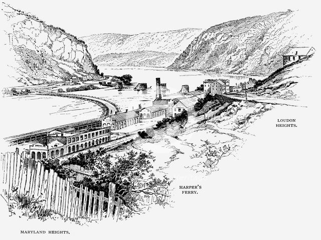 Harper's Ferry, West Virginia, c1870. Artist: Unknown