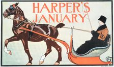 Harper's January, c1899. Creator: Edward Penfield