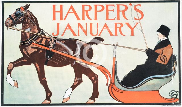 Harper's January, c1899. Creator: Edward Penfield.