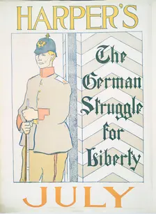 Harper's July, The German Struggle for Liberty, c1895. Creator: Edward Penfield