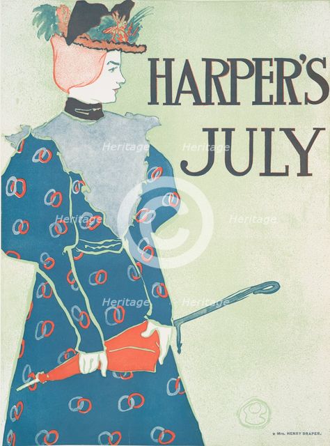 Harper's July, c1890 - 1907. Creator: Edward Penfield.