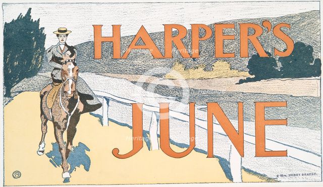 Harper's June, c1890 - 1907. Creator: Edward Penfield.