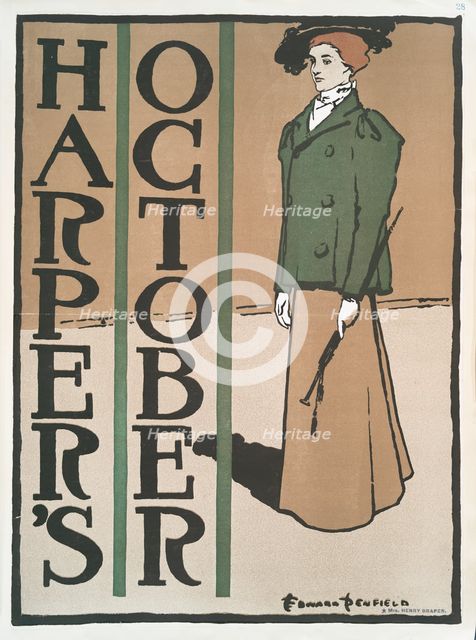 Harper's October, c1890 - 1907. Creator: Edward Penfield.