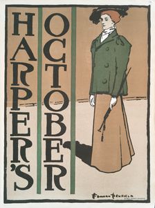 Harper's October, c1890 - 1907. Creator: Edward Penfield
