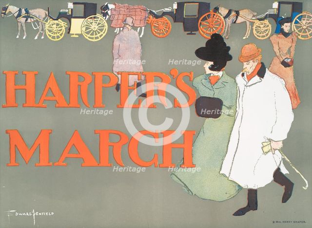 Harper's March, c1890 - 1907. Creator: Edward Penfield.