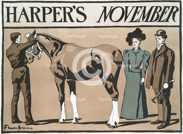 Harper's November, c1890 - 1907. Creator: Edward Penfield.