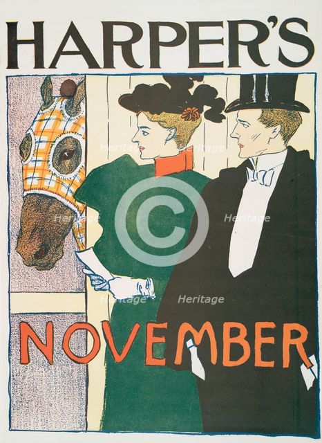 Harper's November, c1895. Creator: Edward Penfield.