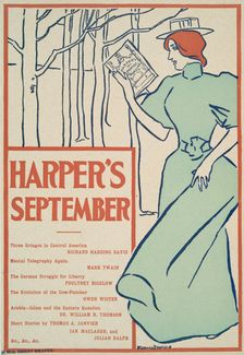 Harper's September, Three Gringos in Central America, Richard Harding Davis, Mental..., c1895. Creator: Edward Penfield