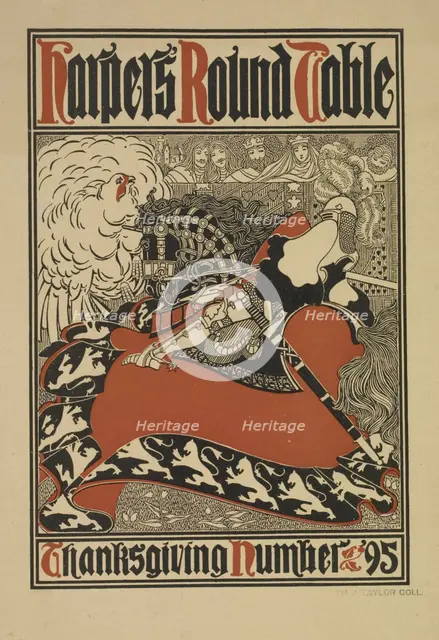 Harper's round table, c1895. Creator: William H Bradley.