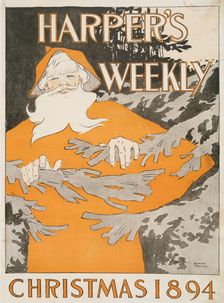 Harper's Weekly, Christmas 1894, c1894. Creator: Edward Penfield