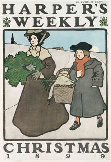 Harper's Weekly, Christmas 1899, 10 Cents a Copy, c1899. Creator: Edward Penfield