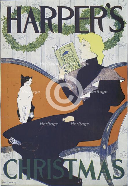 Harper's Christmas, c1894. Creator: Edward Penfield.