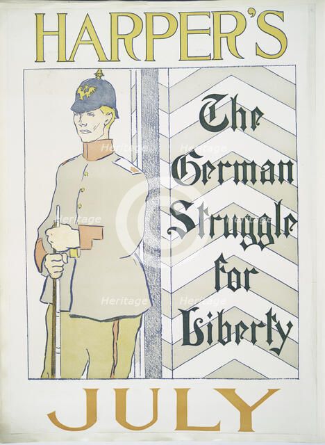 Harper's July, The German Struggle for Liberty, c1895. Creator: Edward Penfield.