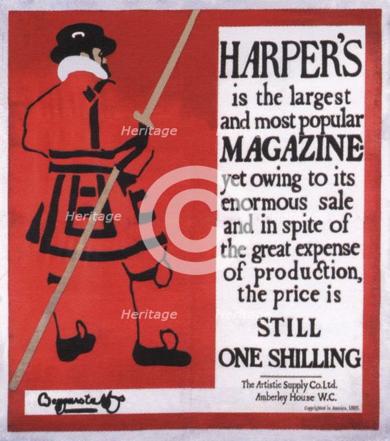 Harper’s Magazine, 1896. Artist: The Beggarstaffs (William Nicholson & James Pryde)  