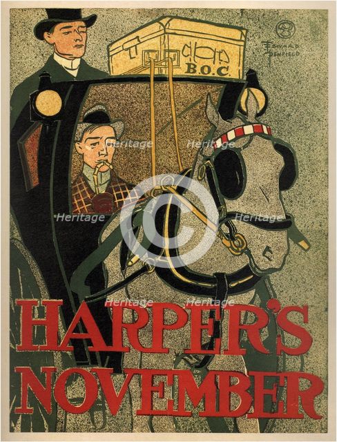 Harper's November, 1896. Artist: Penfield, Edward (1866-1925)