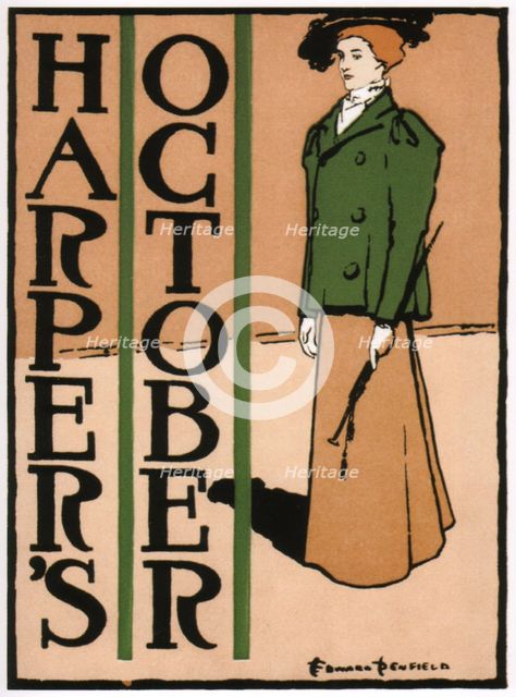 Harper's October, 1895. Artist: Penfield, Edward (1866-1925)