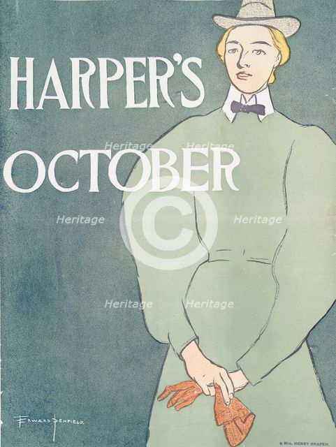 Harper's October, c1890 - 1907. Creator: Edward Penfield.