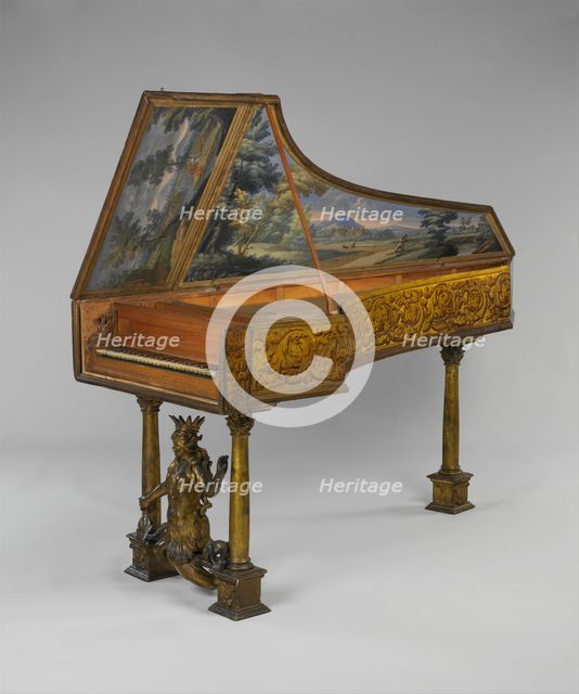 Harpsichord, late 17th century. Creator: Unknown.