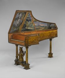 Harpsichord, late 17th century. Creator: Unknown