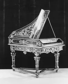 Harpsichord (part of a set), possibly 19th-20th century. Creator: Unknown