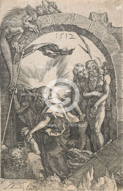 Harrowing of Hell  (Reverse copy after Albrecht Dürer's 'Harrowing of Hell'..., after 1512. Creator: Unknown.