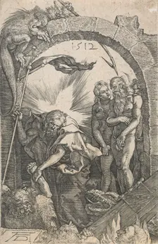Harrowing of Hell (Reverse copy after Albrecht Dürer's Harrowing of Hell .., after 1512. Creator: Unknown