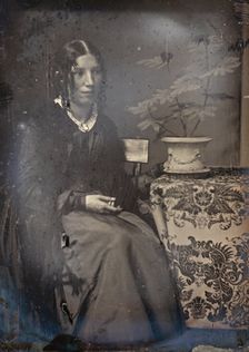 Harriet Beecher Stowe, 1850s. Creators: Josiah Johnson Hawes, Albert Sands Southworth