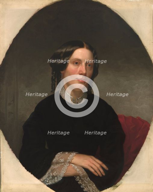 Harriet Beecher Stowe, 1853. Creator: Alanson Fisher.