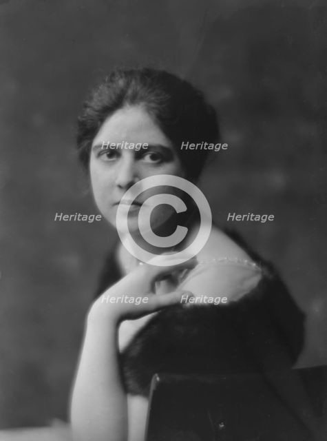 Harriman, Miss, portrait photograph, 1916 Mar. 3. Creator: Arnold Genthe.
