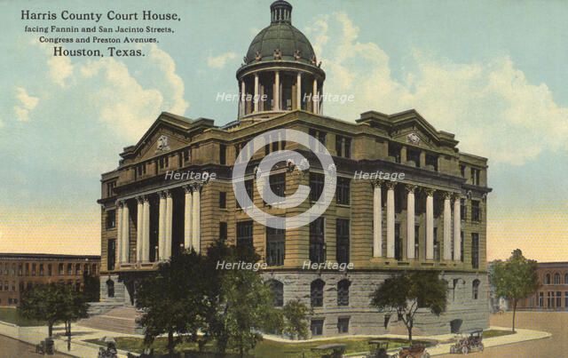 Harris County Court House, Houston, Texas, USA, 1911. Artist: Unknown