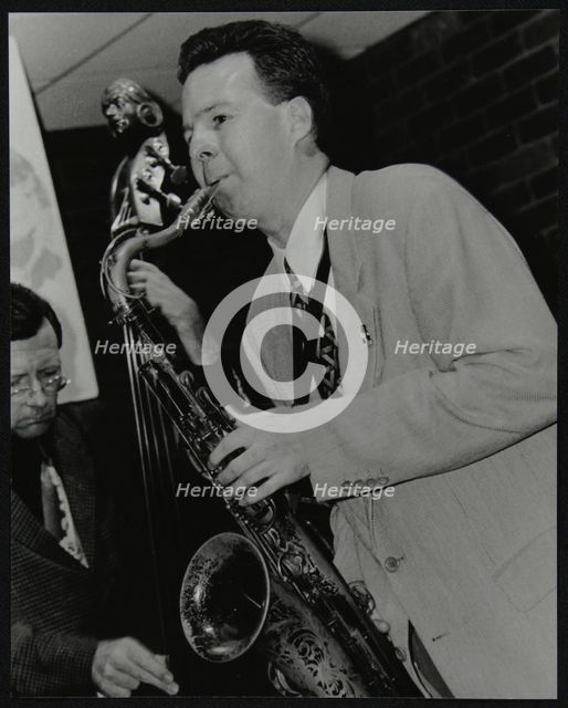Harry Allen and Leon Clayton playing at The Fairway, Welwyn Garden City, Hertfordshire, 2002. Artist: Denis Williams