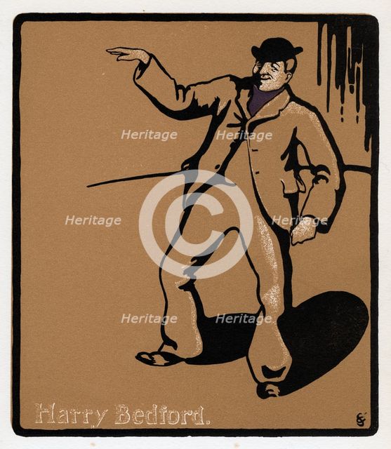 Harry Bedford, theatre performer, late 19th century. Artist: Unknown