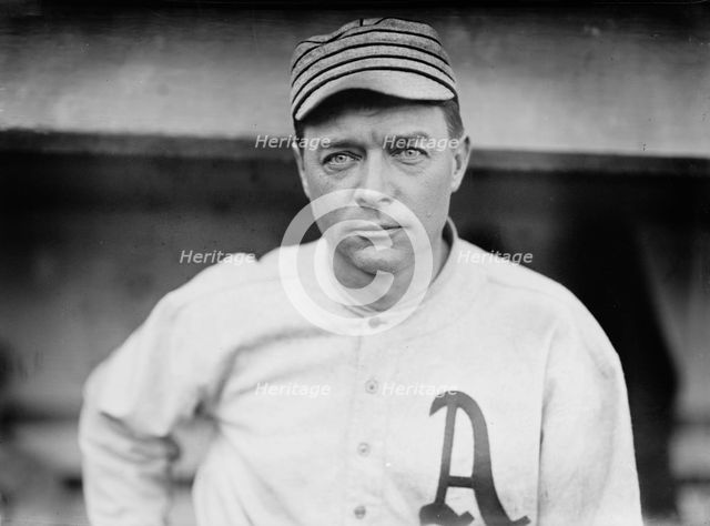 Harry Davis, Philadelphia AL (baseball), 1913. Creator: Bain News Service.