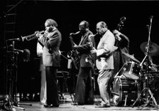Harry Edison Sweets Buddy Tate, Al Cohn, Capital Jazz Festival, London, June 1985. Artist: Brian O'Connor