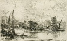 Harry Kelly's Putney, 1867. Creator: Francis Seymour Haden