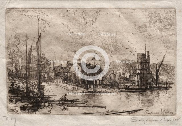 Harry Kelly's, Putney. Creator: Francis Seymour Haden (British, 1818-1910).