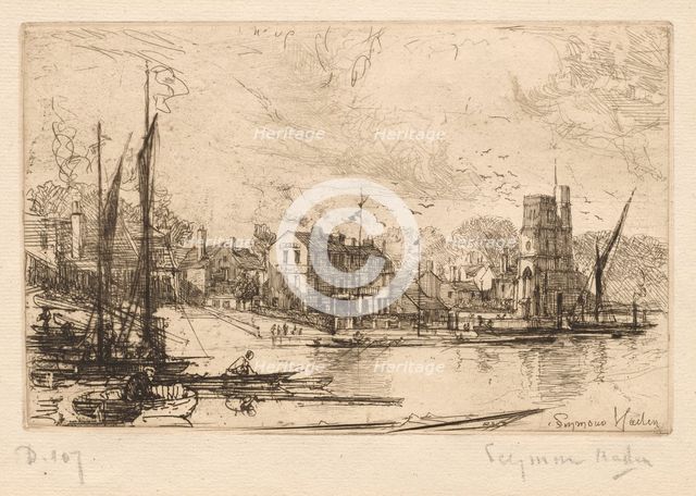 Harry Kelly's, Putney, 1865-1866. Creator: Francis Seymour Haden (British, 1818-1910).
