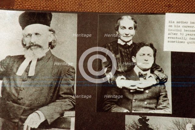 Harry Houdini (1874-1926), American magician and writer. Creator: Unknown.