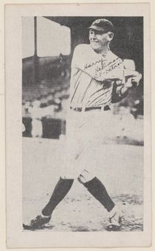Harry Heilmann, R.F, Detroit, from Baseball strip cards (W575-2), ca. 1921-22. Creator: Unknown