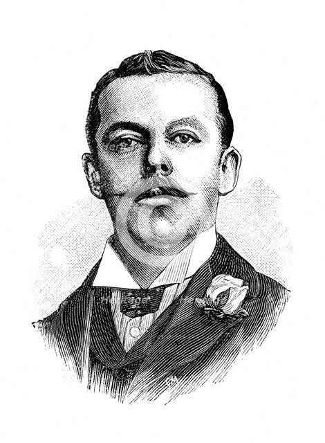 Harry John Lawson, English inventor of a safety bicycle, 19th century. Creator: Unknown.