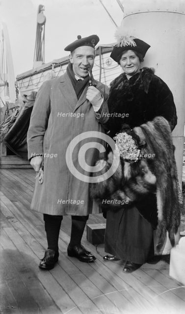 Harry Lauder and wife, 1914. Creator: Bain News Service.