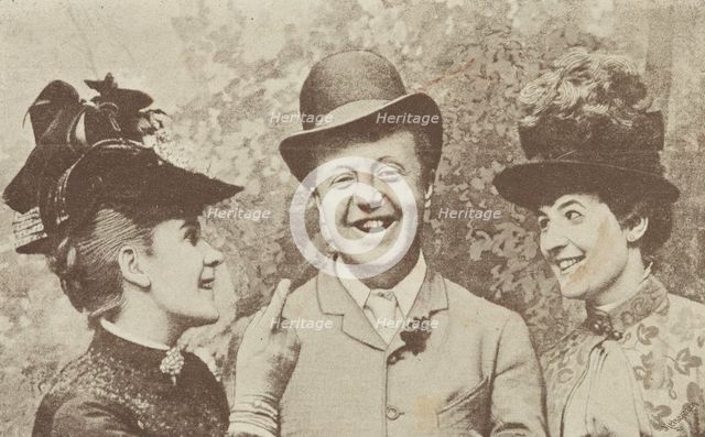 Harry Nicholls in "Pleasure" at the Drury Lane theatre, late 19th century.  Creator: Unknown.