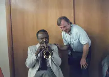 Harry "Sweets" Eddison and Brian Foskett, Edinburgh Jazz Festival, Scotland, 1987. Creator: Brian Foskett