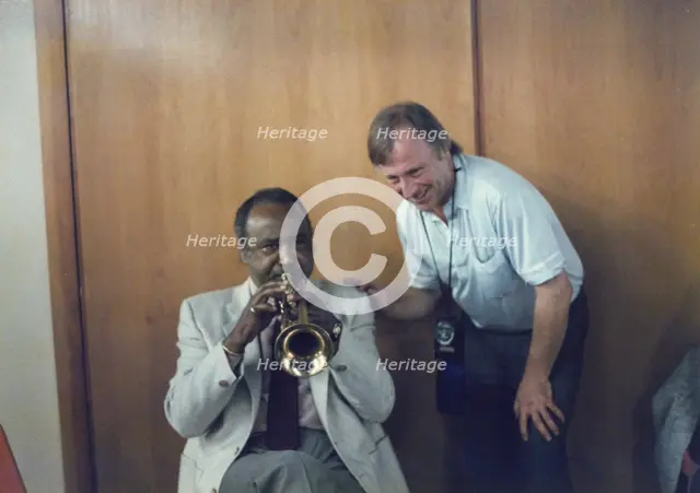 Harry "Sweets" Eddison and Brian Foskett, Edinburgh Jazz Festival, Scotland, 1987. Creator: Brian Foskett.