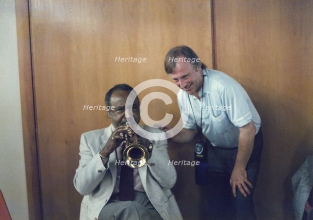 Harry "Sweets" Eddison and Brian Foskett, Edinburgh Jazz Festival, Scotland, 1987. Creator: Brian Foskett.