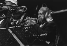 Harry "Sweets" Edison and Al Grey, Lionel Hampton and his Gold..., North Sea Jazz Festival, 1994. Creator: Brian Foskett