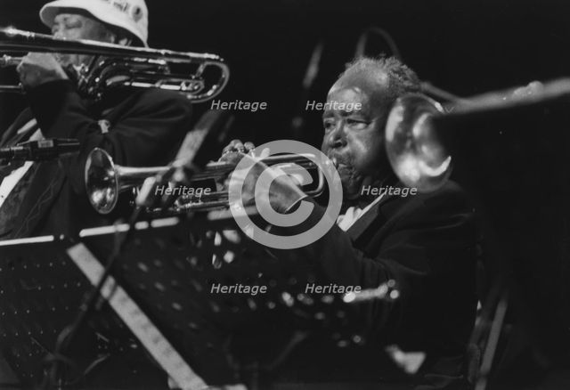 Harry "Sweets" Edison and Al Grey, Lionel Hampton and his Gold..., North Sea Jazz Festival, 1994. Creator: Brian Foskett.