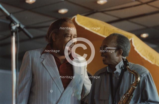 Harry "Sweets" Edison and Jimmy Heath, Jazz Inn Party, Nordwijk, Netherlands, 1989. Creator: Brian Foskett.